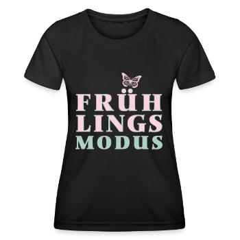 Spring Mode - Spring is here! - Women's Functional T-Shirt - black - Front - AI Model Female 172 light (172cm)