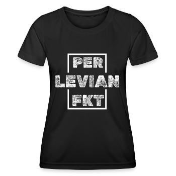 Geschenk für Levian - Frauen Funktions-T-Shirt - Schwarz - Vorne - AI Model Female 172 light (172cm)