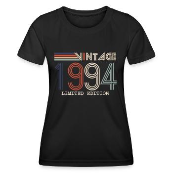 Jahrgang 1994 Jubiläumsgeschenk - Jahrgang 1994 - Frauen Funktions-T-Shirt - Schwarz - Vorne - AI Model Female 172 light (172cm)