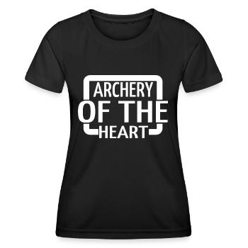 Intimité émotionnelle Pratique du tir à l’arc - T-shirt sport Femme - noir - Devant - AI Model Female 172 light (172cm)