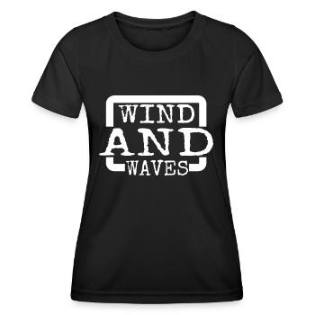 Cadeau Équipement de planche à voile Liberté d’expression de soi - T-shirt sport Femme - noir - Devant - AI Model Female 172 light (172cm)