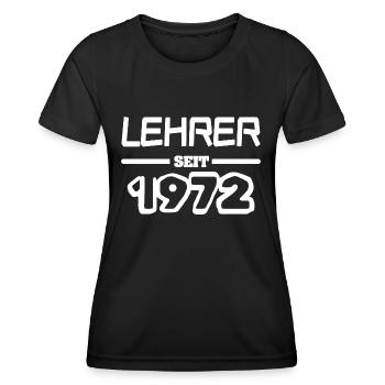1972 - Frauen Funktions-T-Shirt - Schwarz - Vorne - AI Model Female 172 light (172cm)