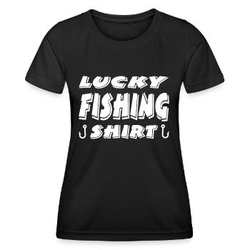 Angling - Women's Functional T-Shirt - black - Front - AI Model Female 172 light (172cm)