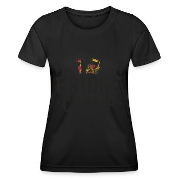 Bridge Kartenspiel Geschenk - Frauen Funktions-T-Shirt - Schwarz - Vorne - AI Model Female 172 light (172cm)