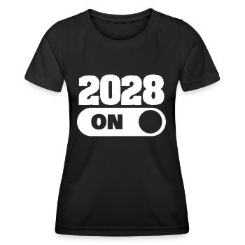 2028 - Women's Functional T-Shirt - black - Front - AI Model Female 172 light (172cm)