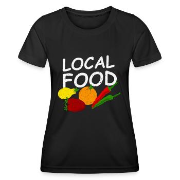 Regionales Obst und Gemüse - Frauen Funktions-T-Shirt - Schwarz - Vorne - AI Model Female 172 light (172cm)