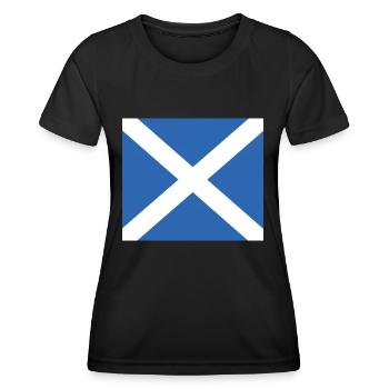 Scottish Flag - Women's Functional T-Shirt - black - Front - AI Model Female 172 light (172cm)