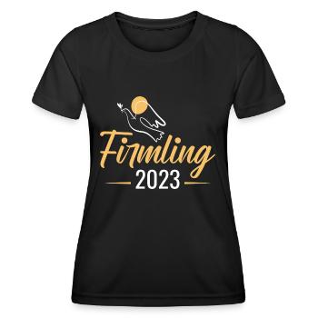 Firmling 2023 Firmung - Frauen Funktions-T-Shirt - Schwarz - Vorne - AI Model Female 172 light (172cm)
