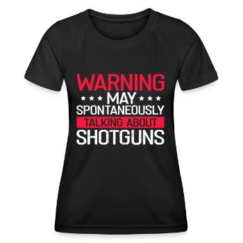 Funny Duck Hunting Design Hunters Hunting Ducks Design - Women's Functional T-Shirt - black - Front - AI Model Female 172 light (172cm)