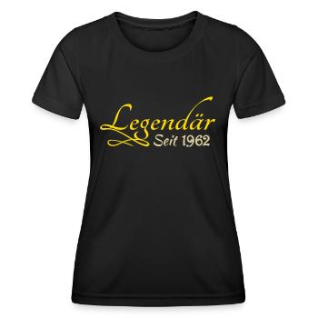 Jahr 1962 - Frauen Funktions-T-Shirt - Schwarz - Vorne - AI Model Female 172 light (172cm)