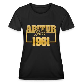 Abiturient 1961 - Frauen Funktions-T-Shirt - Schwarz - Vorne - AI Model Female 172 light (172cm)