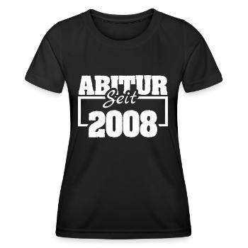 Abiturient 2008 - Frauen Funktions-T-Shirt - Schwarz - Vorne - AI Model Female 172 light (172cm)