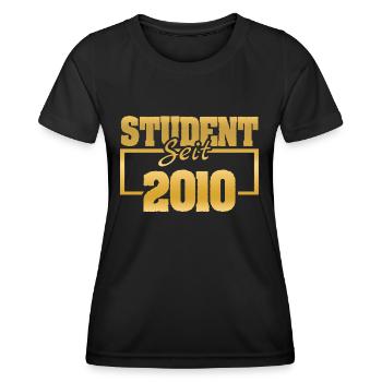 seit 2010 - Frauen Funktions-T-Shirt - Schwarz - Vorne - AI Model Female 172 light (172cm)