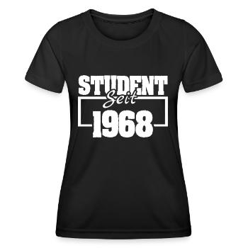 Student 1968 - Frauen Funktions-T-Shirt - Schwarz - Vorne - AI Model Female 172 light (172cm)