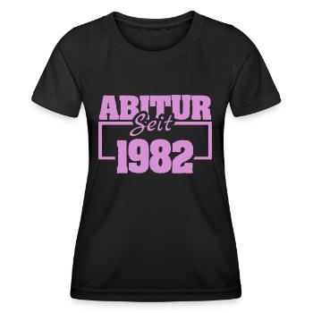 Uni 1982 - Frauen Funktions-T-Shirt - Schwarz - Vorne - AI Model Female 172 light (172cm)