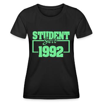 Student 1992 - Frauen Funktions-T-Shirt - Schwarz - Vorne - AI Model Female 172 light (172cm)