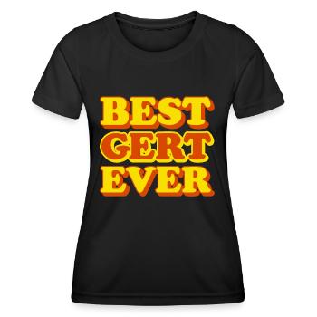 Gert Vorname Lustiges Geschenk - Frauen Funktions-T-Shirt - Schwarz - Vorne - AI Model Female 172 light (172cm)