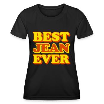 Funny gift with first name Jean - Women's Functional T-Shirt - black - Front - AI Model Female 172 light (172cm)