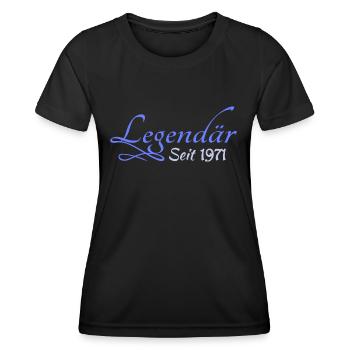1971 1971 - Frauen Funktions-T-Shirt - Schwarz - Vorne - AI Model Female 172 light (172cm)