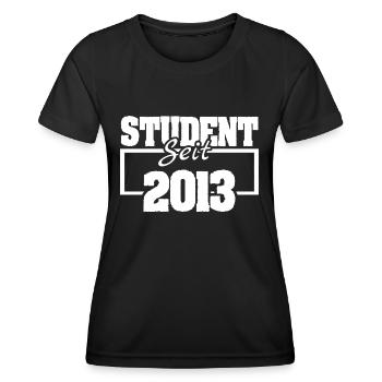 2013 - Frauen Funktions-T-Shirt - Schwarz - Vorne - AI Model Female 172 light (172cm)
