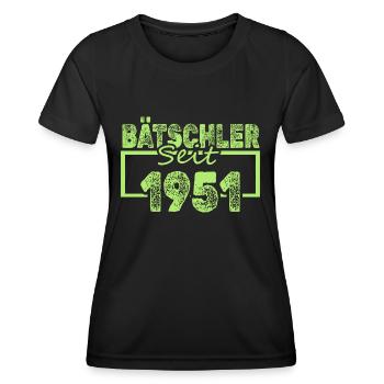 1951 - Frauen Funktions-T-Shirt - Schwarz - Vorne - AI Model Female 172 light (172cm)