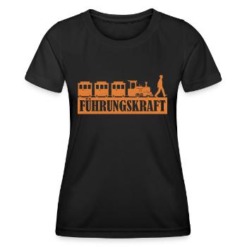 Railroad Model Railroad Leader - Women's Functional T-Shirt - black - Front - AI Model Female 172 light (172cm)