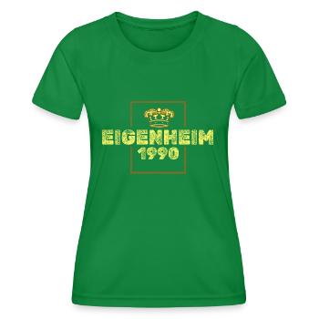 Builder 1990 - Women's Functional T-Shirt - kelly green - Front - AI Model Female 172 dark (172cm)