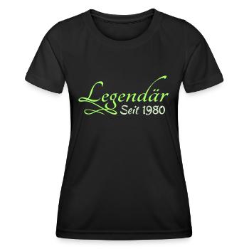 Legendary 1980 - Women's Functional T-Shirt - black - Front - AI Model Female 172 light (172cm)