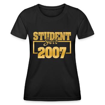 Student 2007 - Frauen Funktions-T-Shirt - Schwarz - Vorne - AI Model Female 172 light (172cm)
