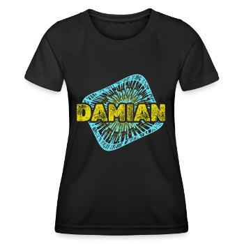 Gift for Damian - Women's Functional T-Shirt - black - Front - AI Model Female 172 light (172cm)