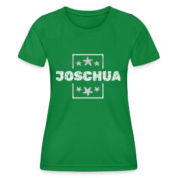 Joshua as Joshua - Women's Functional T-Shirt - kelly green - Front - AI Model Female 172 dark (172cm)