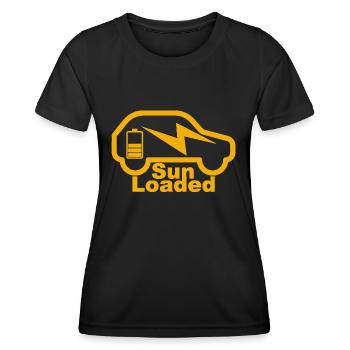 e-auto, e-mobilität,voiture électrique, zoe, EV-driver, - T-shirt sport Femme - noir - Devant - AI Model Female 172 light (172cm)