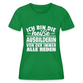 Heiße Ausbilderin - Frauen Funktions-T-Shirt - Kelly Green - Vorne - AI Model Female 172 dark (172cm)