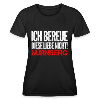Nürnberg Ich bereue Diese Liebe nicht - Frauen Funktions-T-Shirt - Schwarz - Vorne - AI Model Female 172 light (172cm)