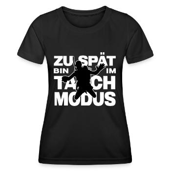 taucher tauchschule diving tauchsport tauchmodus - Frauen Funktions-T-Shirt - Schwarz - Vorne - AI Model Female 172 light (172cm)