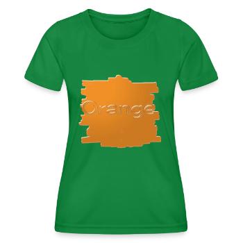 Orange - Frauen Funktions-T-Shirt - Kelly Green - Vorne - AI Model Female 172 dark (172cm)