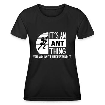 Ant colony ant "ant-thing" ant state - Women's Functional T-Shirt - black - Front - AI Model Female 172 light (172cm)