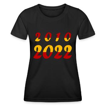 National team Spain Football World Cup - Women's Functional T-Shirt - black - Front - AI Model Female 172 light (172cm)