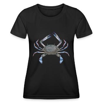 Krabbe Krabben Fischen Geschenk - Frauen Funktions-T-Shirt - Schwarz - Vorne - AI Model Female 172 light (172cm)