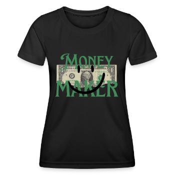 FAISEUR D’ARGENT - T-shirt sport Femme - noir - Devant - AI Model Female 172 light (172cm)