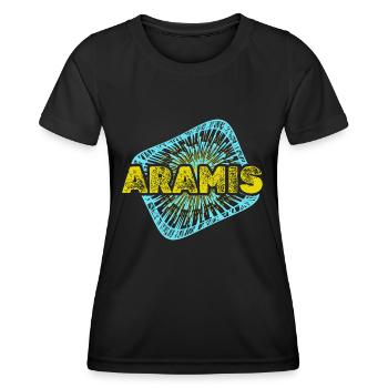 Cadeau pour Aramis - T-shirt sport Femme - noir - Devant - AI Model Female 172 light (172cm)