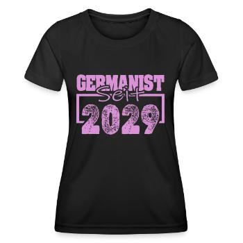 Born in 2029 - Women's Functional T-Shirt - black - Front - AI Model Female 172 light (172cm)
