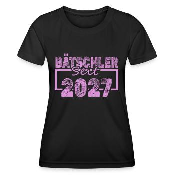 Funny 2027 - Women's Functional T-Shirt - black - Front - AI Model Female 172 light (172cm)