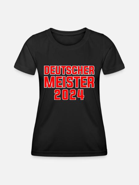 Leverkusen German Champion 2024 Football Club - Women's Functional T-Shirt - black