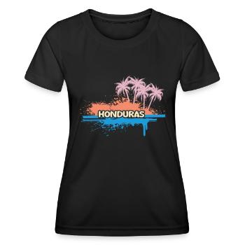 Geschenk für Honduras - Frauen Funktions-T-Shirt - Schwarz - Vorne - AI Model Female 172 light (172cm)