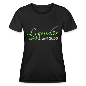 2030 - T-shirt sport Femme - noir - Devant - AI Model Female 172 light (172cm)