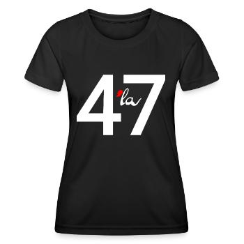 47 comma la - Women's Functional T-Shirt - black - Front - AI Model Female 172 light (172cm)