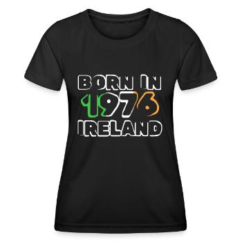 Ireland 1976 - Frauen Funktions-T-Shirt - Schwarz - Vorne - AI Model Female 172 light (172cm)
