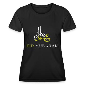 Islam Eid Mubarak - Frauen Funktions-T-Shirt - Schwarz - Vorne - AI Model Female 172 light (172cm)
