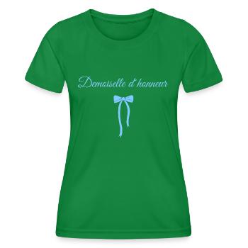 Blaue Schleife Brautjungfer - Frauen Funktions-T-Shirt - Kelly Green - Vorne - AI Model Female 172 dark (172cm)